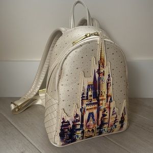NWOT Loungefly Walt Disney World 50th Anniversary Castle Mini Backpack